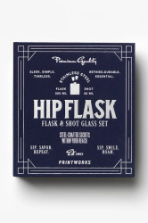 Sada příslušenství k alkoholickým nápojům Printworks Hip Flask 19,5 x 18 cm 4 části