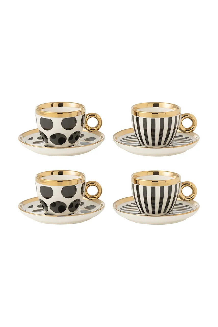 Sada šálků a podšálků J-Line 4-pack