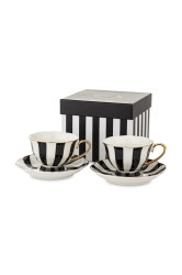 Sada šálků a podšálků pro 2 osoby home & lifestyle 220 ml