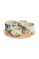 Sada servírovacích misek s podšálkem home & lifestyle 7 x 30 cm