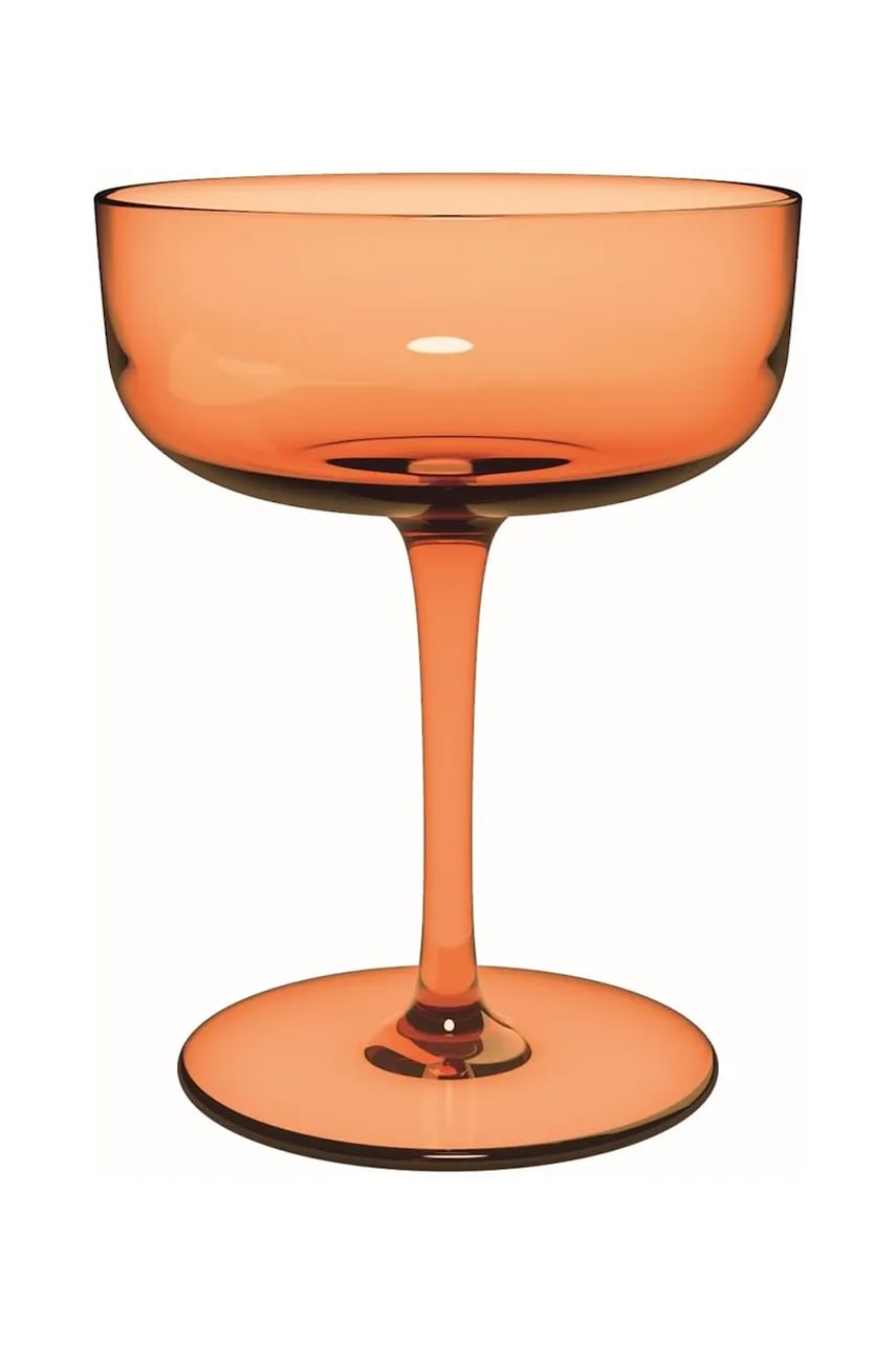 Sada sklenic na šampaňské Villeroy & Boch Like Apricot 120 ml 2-pack oranžová barva