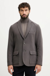 Sako s přídavkem vlny Armani Exchange šedá barva, XM001873 AF16644