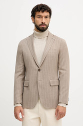 Sako s přídavkem vlny Michael Kors béžová barva, MK0SB01141