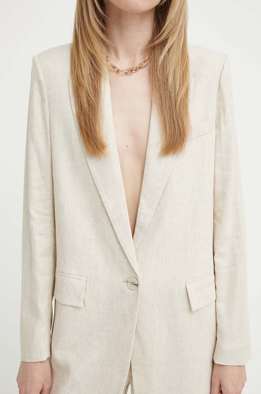 Sako s příměsí lnu Bruuns Bazaar OxalisBBFreida blazer