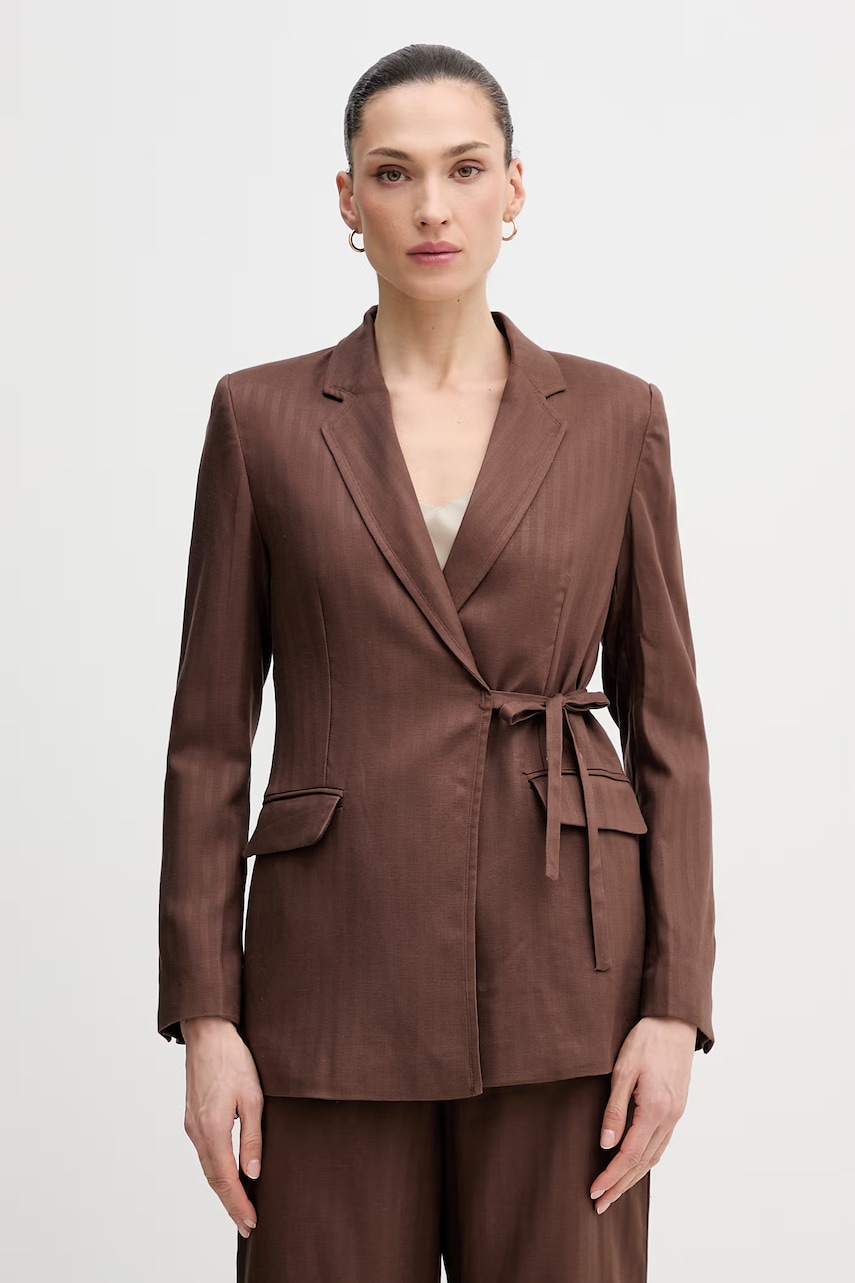 Sako s příměsí lnu Hoss Intropia