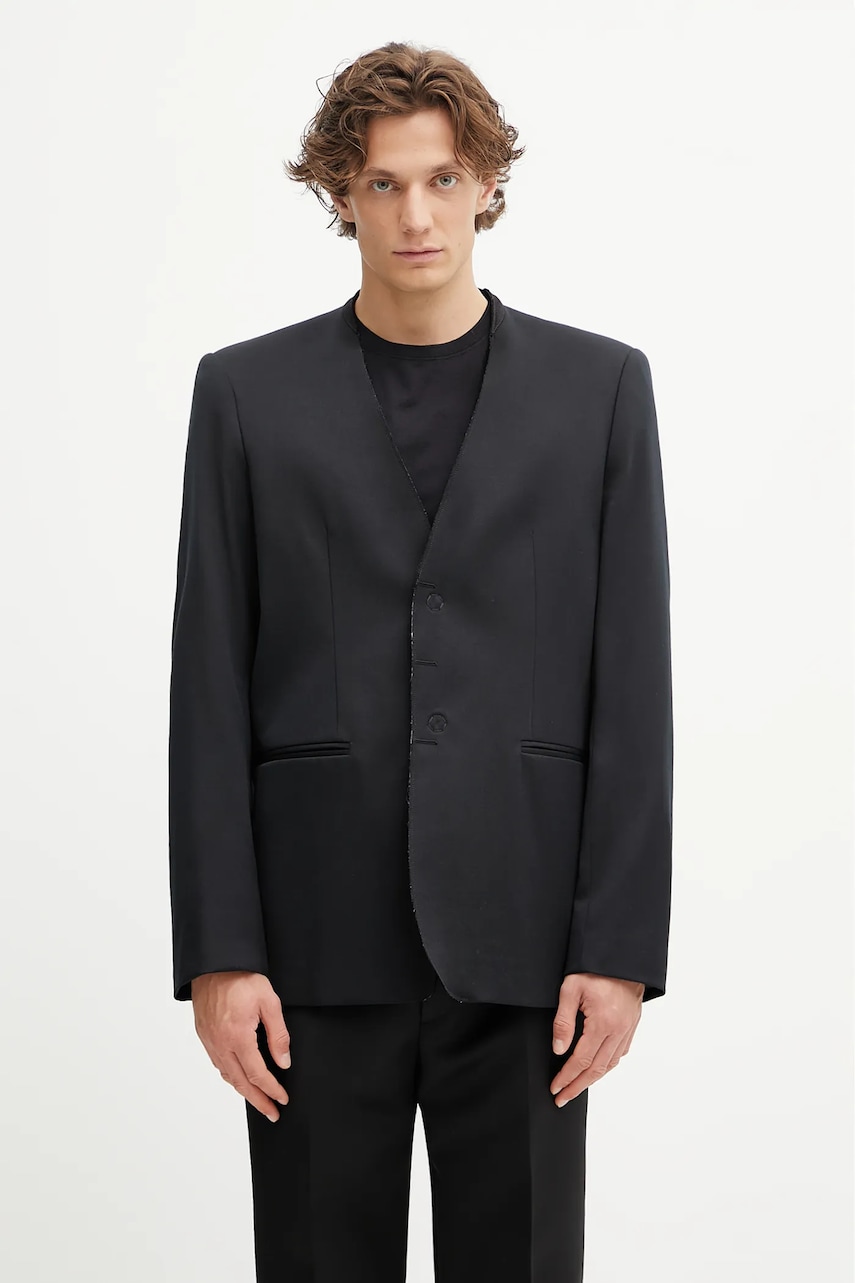 Sako s vlnou MM6 Maison Margiela x MM6 Wardro černá barva, SH0BN0007.M35153.900