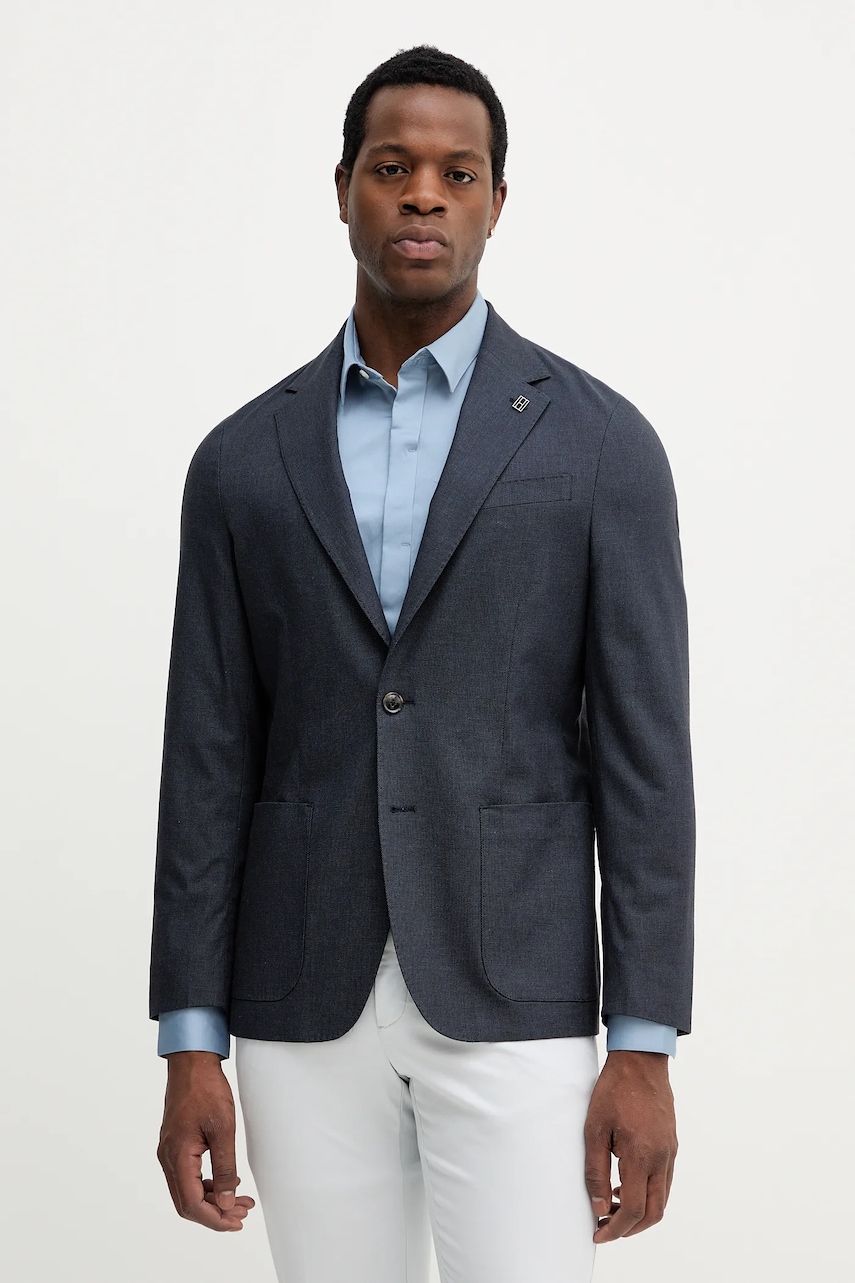 Sako Tommy Hilfiger pánské, tmavomodrá barva, MW0MW39743