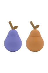 Šálek s víčkem OYOY Pear Cup 8,5 x 13,5 cm 2-pack