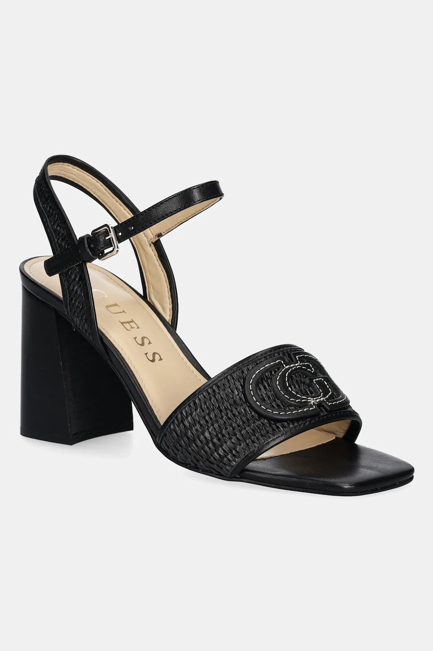 Sandály Guess GANIKA černá barva, FLJGNK FAB03