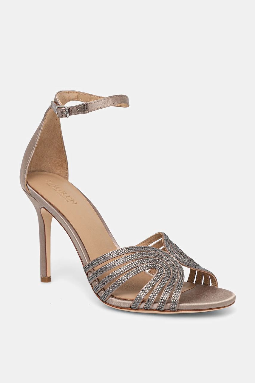 Sandály Lauren Ralph Lauren Allie Mtstrp zlatá barva, 802P02072001