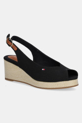 Sandály Tommy Hilfiger FLAG MID WEDGE ESPAD SLINGBACK