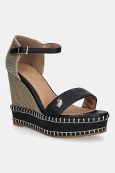 Sandály U.S. Polo Assn. AYLIN černá barva, AYLIN025W/5YC1