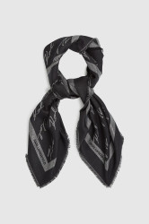 Šátek s příměsí hedvábí Karl Lagerfeld K/SIGNATURE