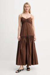 Šaty A.L.C. Harper hnědá barva, maxi, 6DRES02717
