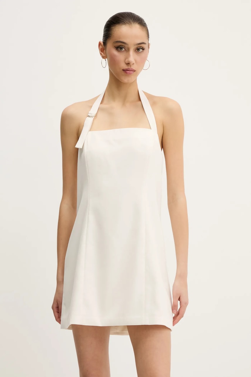 Šaty Abercrombie & Fitch béžová barva, mini, KI159-5487