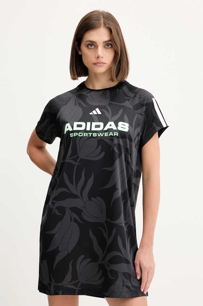 Šaty adidas Tiro černá barva, mini, JL7638