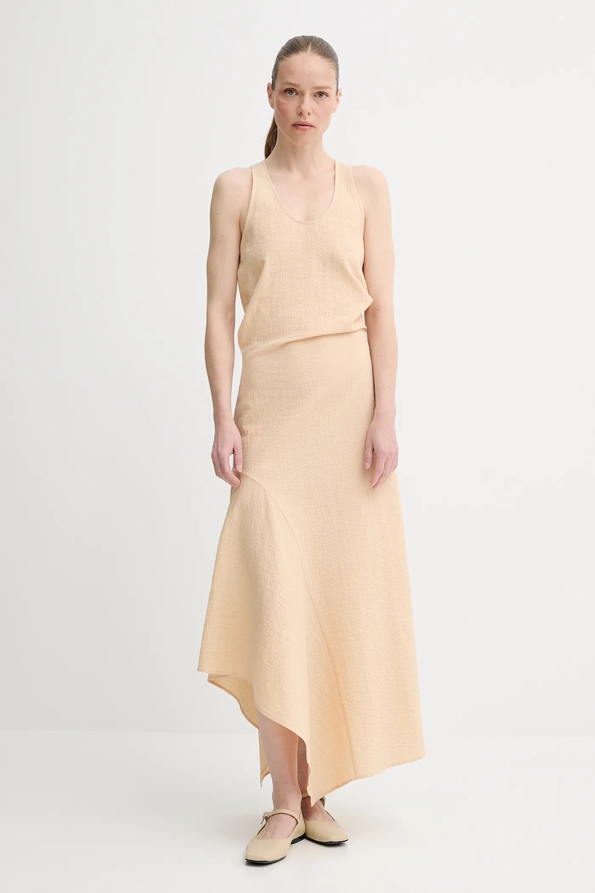 Šaty AERON GALE béžová barva, maxi, DR580571