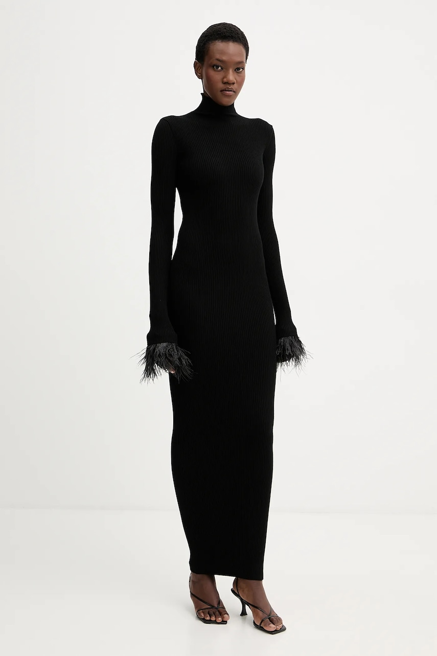 Šaty Aniye By černá barva, maxi, přiléhavé, 181049