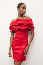 Šaty Answear.LAB červená barva, mini, přiléhavé