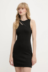 Šaty Armani Exchange černá barva, mini, přiléhavé, XW000367 AF12826