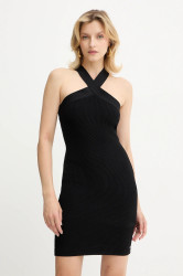 Šaty Armani Exchange černá barva, mini, přiléhavé, XW001312 AF10352