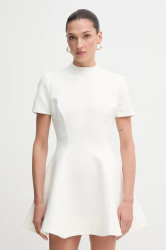Šaty Bardot bílá barva, mini, 59907DB