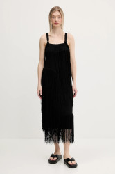 Šaty Bimba Y Lola černá barva, midi, 251BR9010.10000
