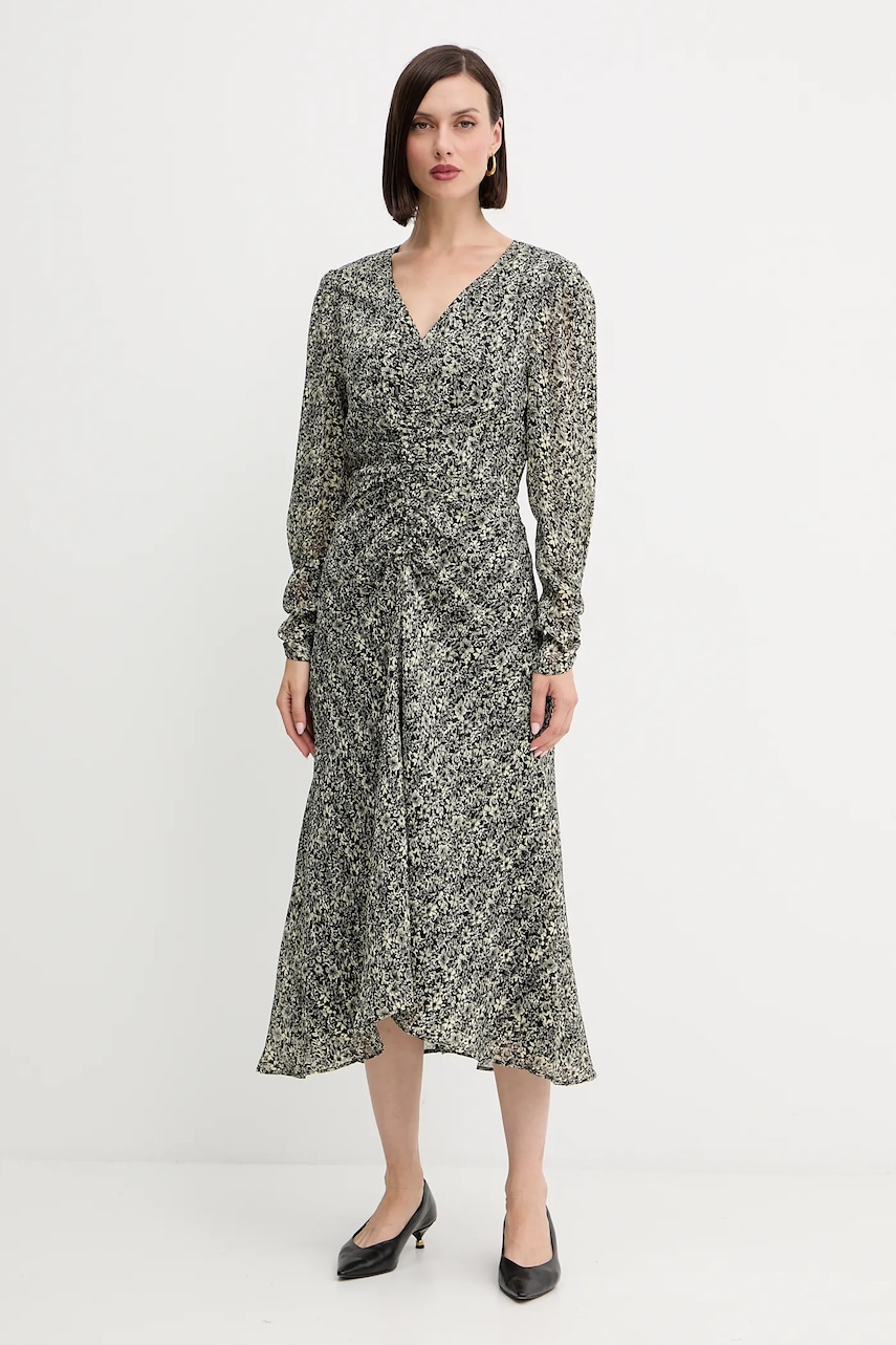 Šaty BOSS Orange C_DERODEO černá barva, maxi, 50544051