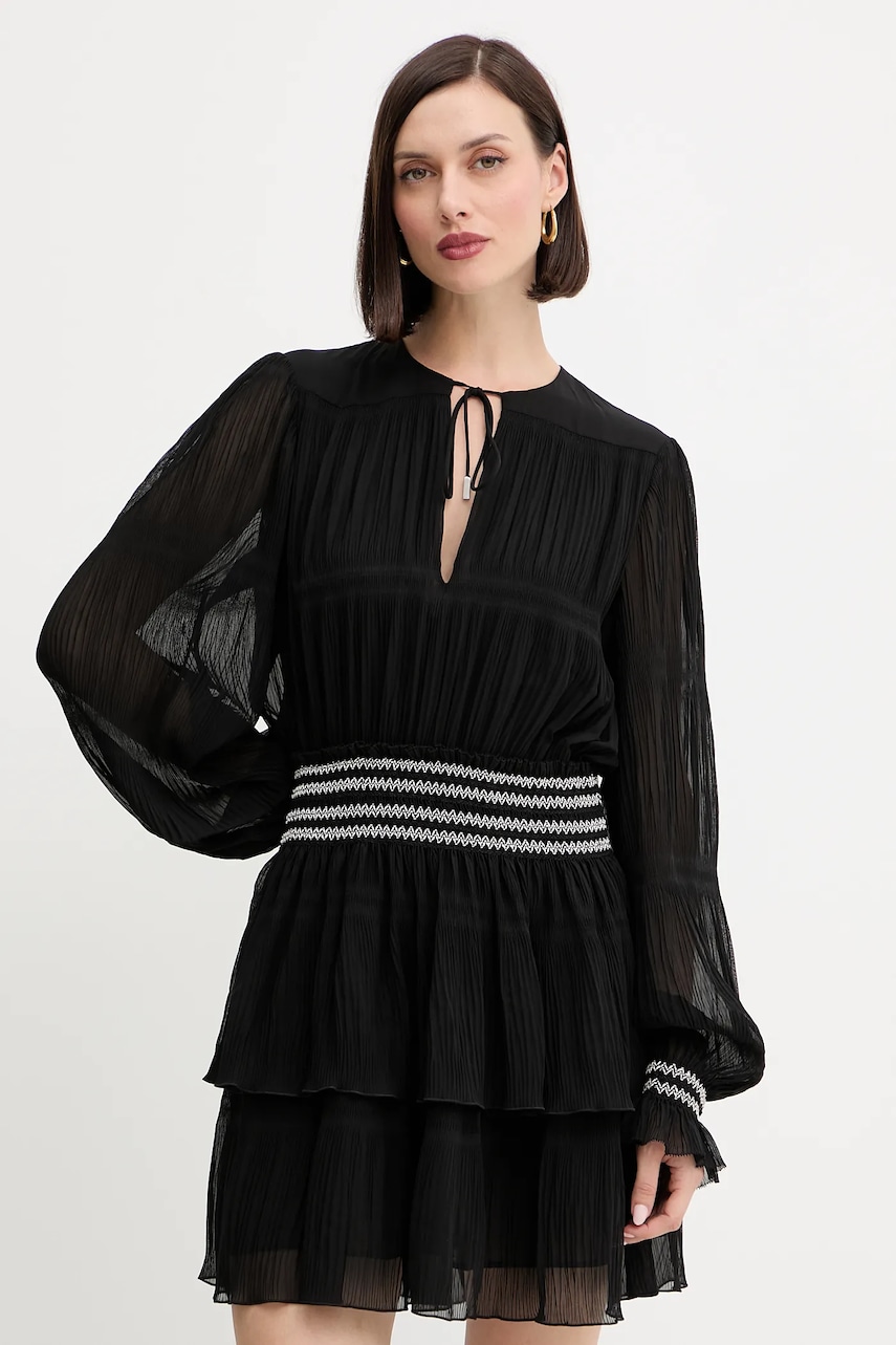 Šaty BOSS Orange C_Desia černá barva, mini, 50544042