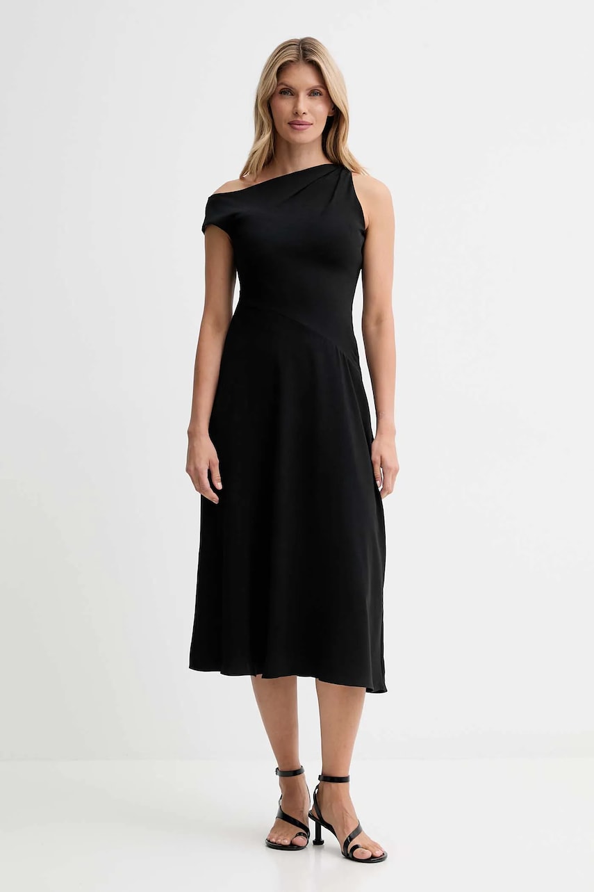 Šaty Calvin Klein černá barva, maxi, LV044D045G