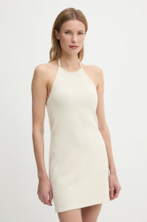 Šaty Calvin Klein Jeans béžová barva, mini, přiléhavé, J20J225286