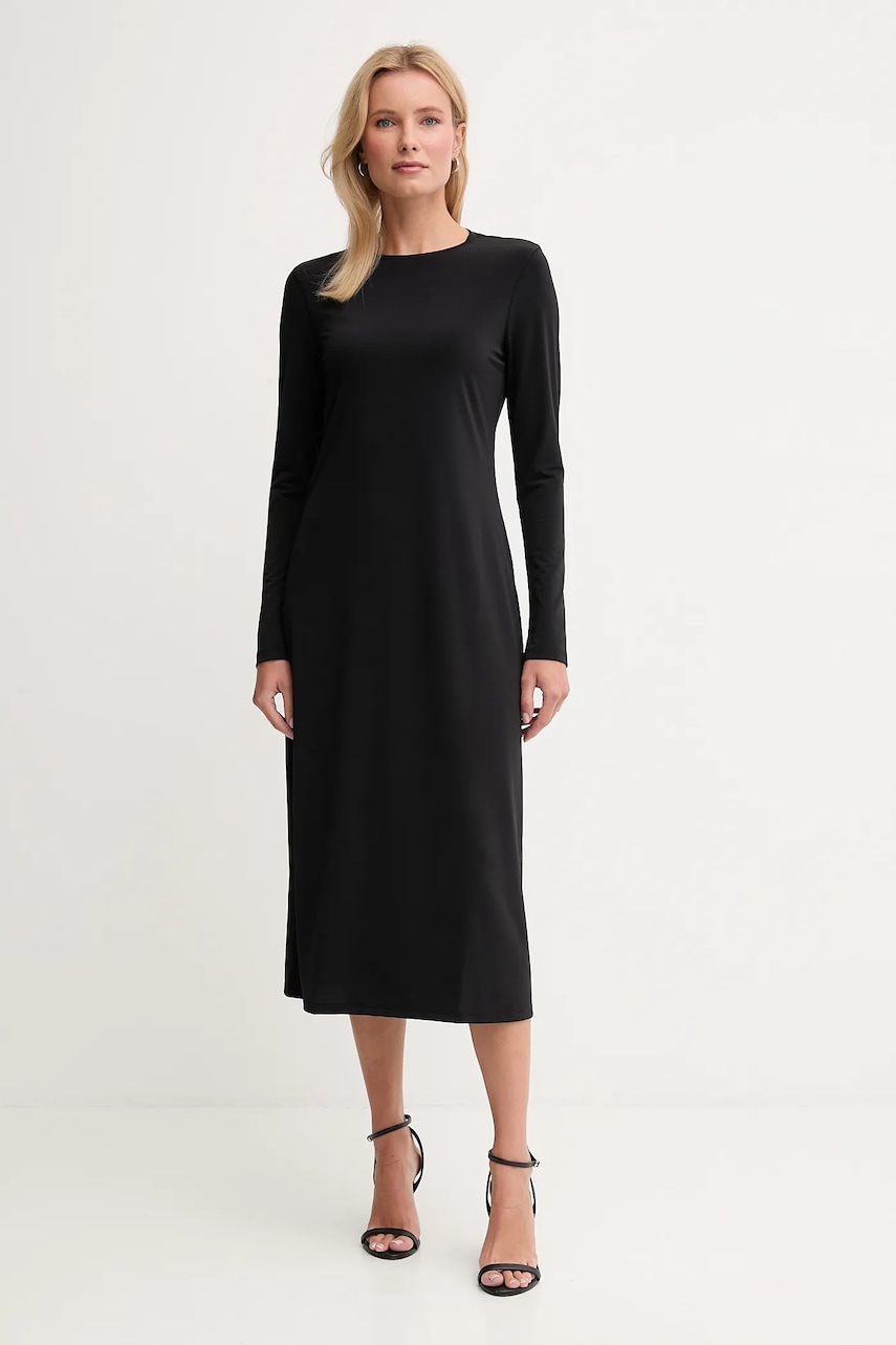 Šaty Calvin Klein Jeans černá barva, maxi, přiléhavé, LV047D212G