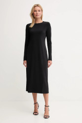 Šaty Calvin Klein Jeans černá barva, maxi, přiléhavé, LV047D212G