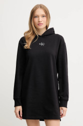 Šaty Calvin Klein Jeans černá barva, mini, oversize, LV047D229G