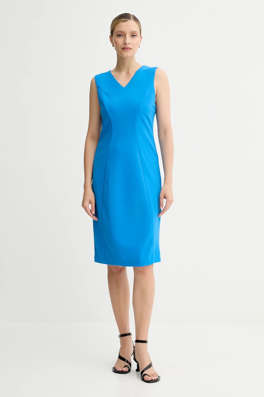 Šaty Calvin Klein modrá barva, mini, LV044C063G