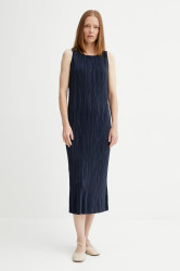Šaty Calvin Klein tmavomodrá barva, midi, LV044A211G