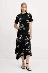 Šaty Desigual CALMA černá barva, midi, 25WWVK44