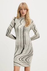 Šaty Desigual CHIARA zelená barva, mini, přiléhavé, 25WWVK35