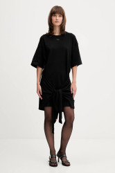 Šaty Diesel D-EIVOR černá barva, mini, oversize, A19232.0NIAX