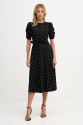 Šaty Dkny černá barva, midi, DD1G3848