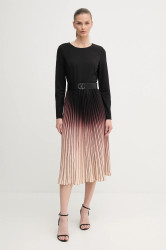 Šaty Dkny černá barva, midi, DD4H1C24