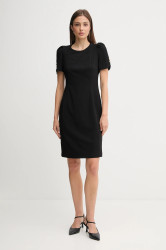 Šaty Dkny černá barva, mini, přiléhavé, DD3I166A