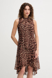 Šaty Dkny hnědá barva, mini, DD5G2M24