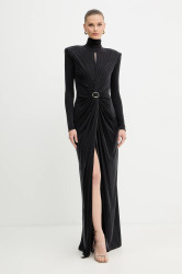 Šaty Elisabetta Franchi černá barva, maxi, ABR0656E2