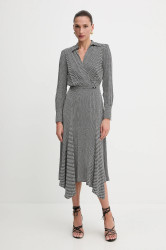 Šaty Elisabetta Franchi černá barva, midi, AB86552E2