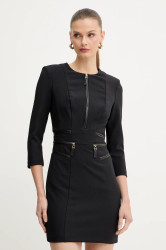 Šaty Elisabetta Franchi černá barva, mini, přiléhavé, AB82356E2