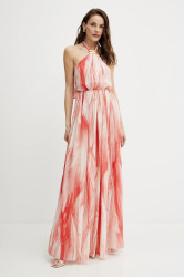 Šaty Elisabetta Franchi růžová barva, maxi, ABR4752E2