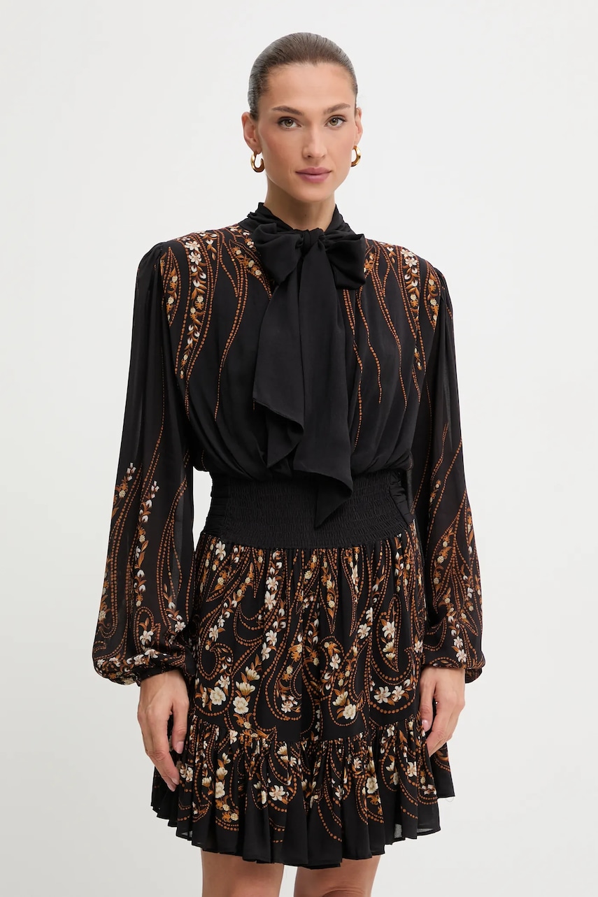 Šaty Farm Rio černá barva, mini, 339815