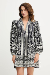 Šaty Farm Rio černá barva, mini, 340564