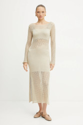 Šaty Fracomina béžová barva, maxi, přiléhavé, FS25SD5004K514O7